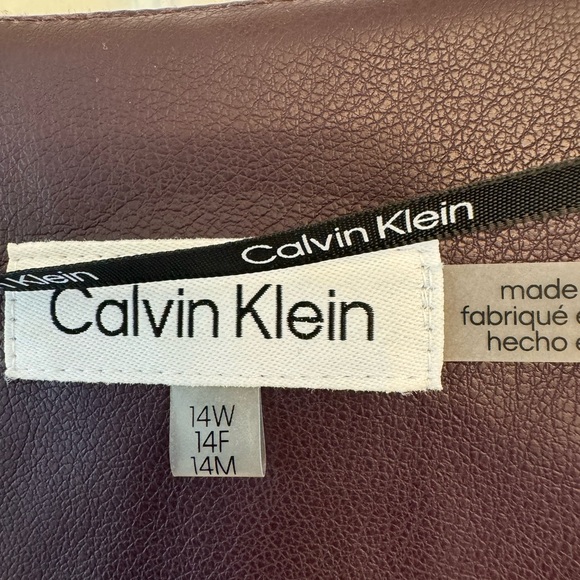 Calvin Klein leather blazer - Picture 3 of 4